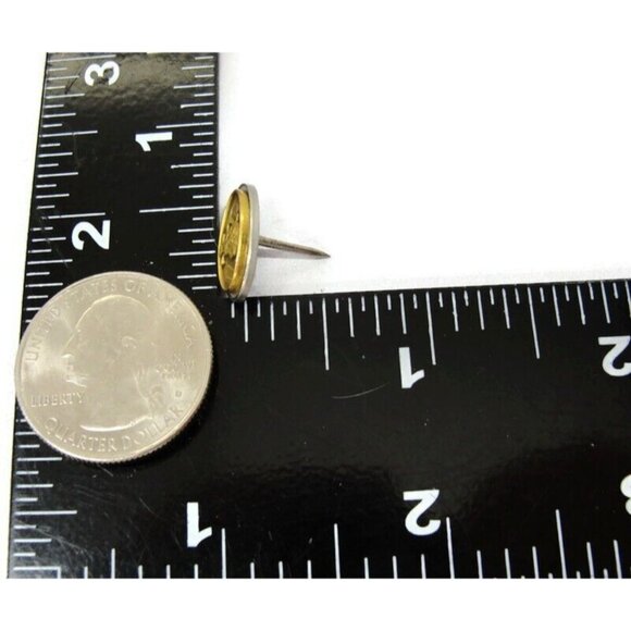 Tiger Cub 1/10 10K Yellow Gold Filled Tie Tack Lapel Pin Necktie Suit Vintage - Picture 4 of 15